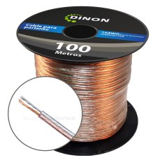 Rollo Cable para Parlante 100mts 16AWG CCA