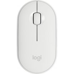 Mouse Logitech Pebble Inalámbrico M350 1000dpi 3 Botones 1 Bateria AA Off-White