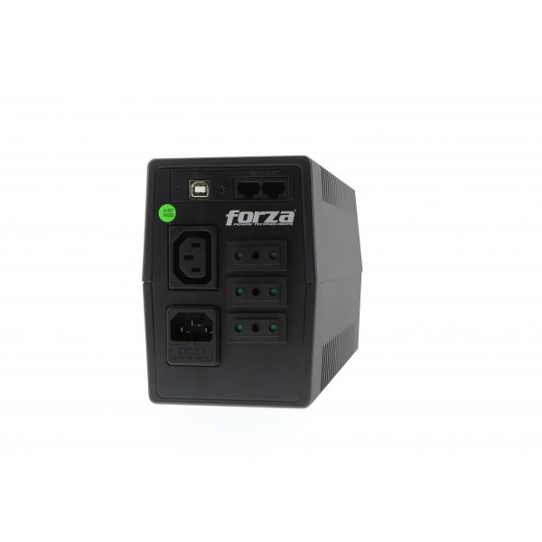 Ups Forza SL Series SL-802UL-C 220 V 480 vatios 800 VA 9 Ah USB  4 conectores de salida negro