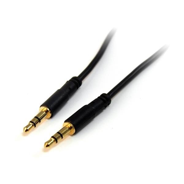 Cable Startech 91cm Slim Delgado de Audio Estéreo Mini Jack Plug 3.5mm Macho a Macho