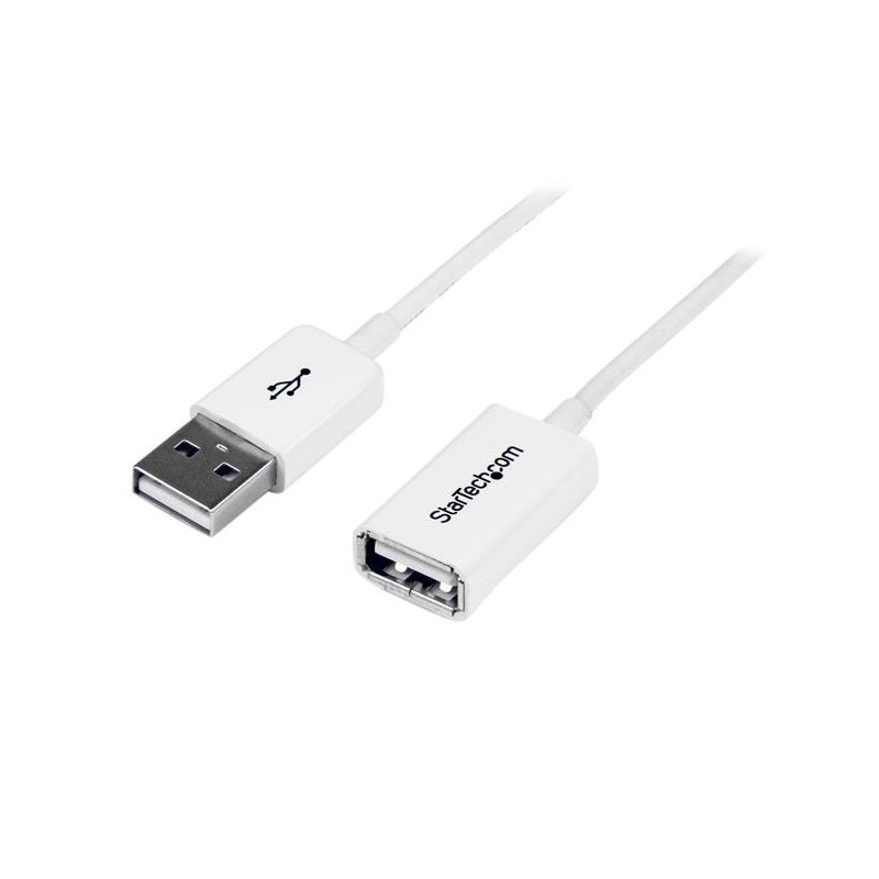 Cable Startech de 1mts Alargador USB 2.0 Macho a Hembra USB A Blanco