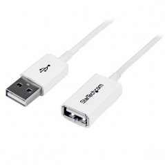Cable Startech de 1mts Alargador USB 2.0 Macho a Hembra USB A Blanco