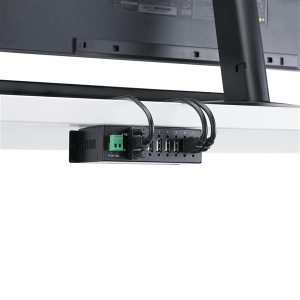 Adaptador Startech HUB Industrial USB 2.0 de 7 Puertos Con protección de descargas de 350W & ESD