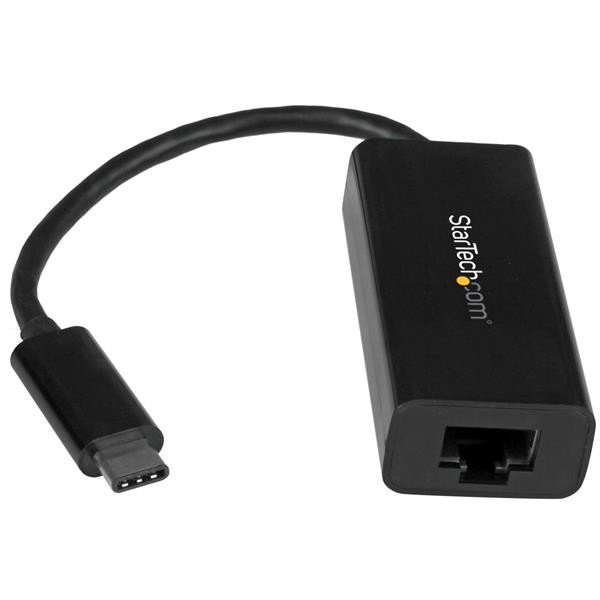 Adaptador Startech USB-C a Ethernet Gigabit Negro