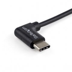 Cable de 1mts USB-A a USB-C Acodado a la Derecha USB A a USB Tipo C