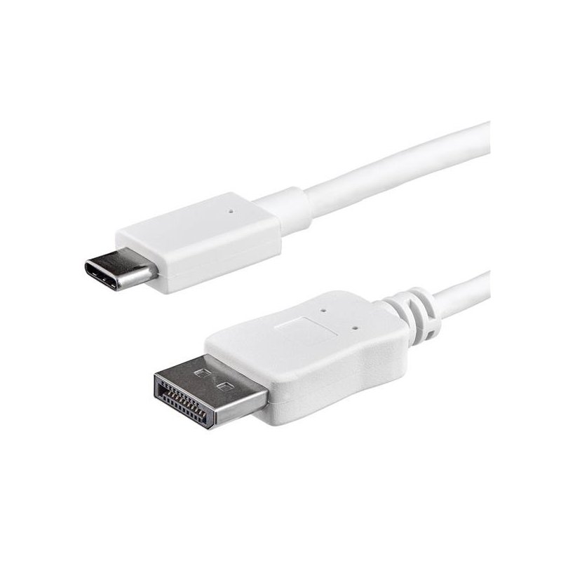 Cable de 1mts USB-C a DisplayPort  4K 60Hz  Blanco