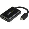 Adaptador Startech USB-C a HDMI 4K con Entrega de Alimentación por USB - 60 Watts - Negro