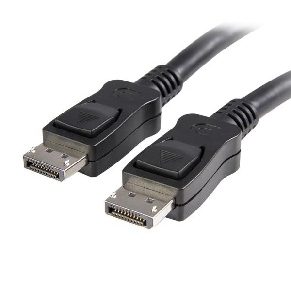 Cable Startech de 2mts Certificado DisplayPort 1.2 4k con Cierre de Seguridad 2x Macho DP