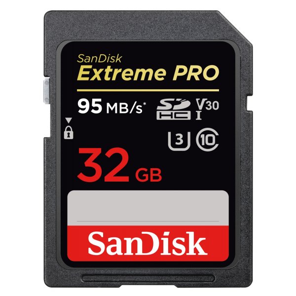 Memoria SDHC SanDisk Extreme Pro 32 GB Lectura 95 MB/s