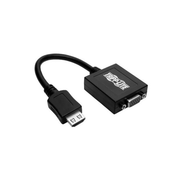 Adaptador Tripp Lite de Cable Convertidor HDMI a VGA con audio para PC Ultrabook/Laptop/Escritorio, (M/H), 15cm