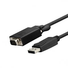 Cable Xtech convertidor con conector DisplayPort macho a VGA macho
