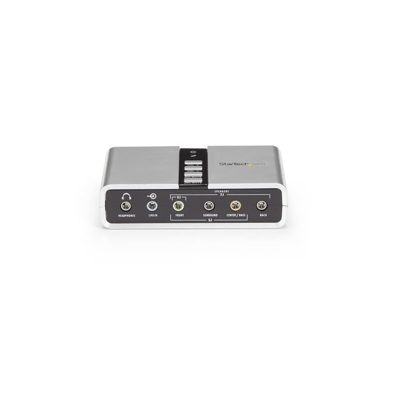 Tarjeta de Sonido Externa Startech 7.1 USB Adaptador Puerto SPDIF Audio  Digital Óptico