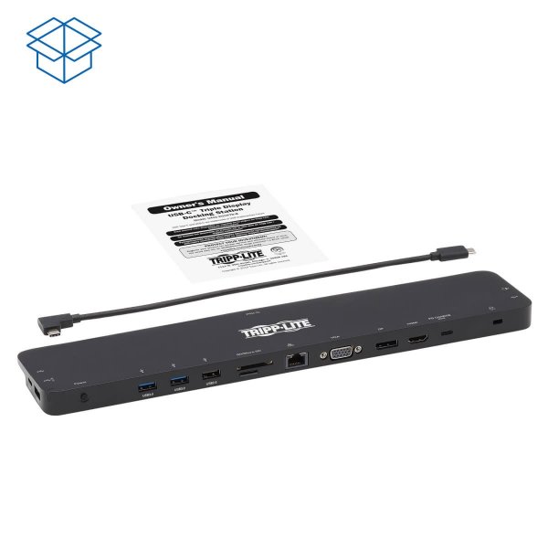 Docking Station USB TrippLite Puertos USB-C DisplayPort 4K HDMI VGA