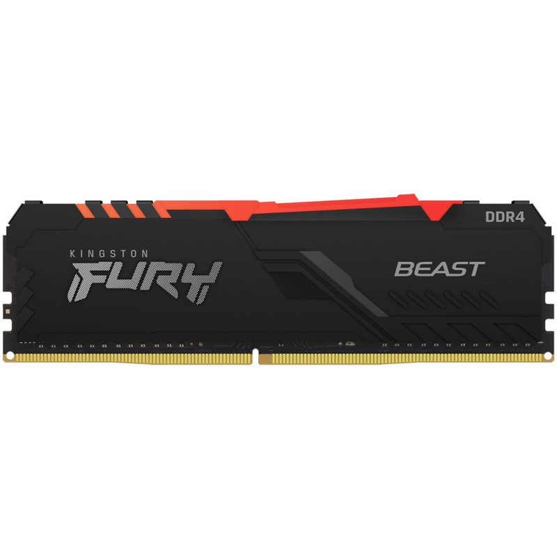 Memoria RAM Kingston Fury Beast RGB de 8GB DDR4 3200MHz CL16 DIMM