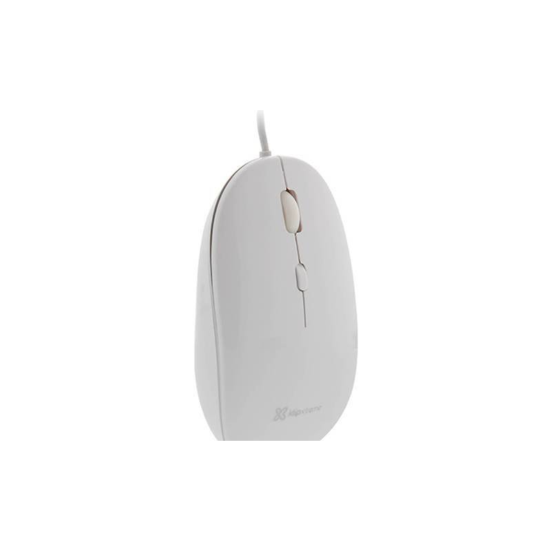 Mouse Alámbrico Klip Xtreme 4 Botones 1600DPI Plug & Play Blanco
