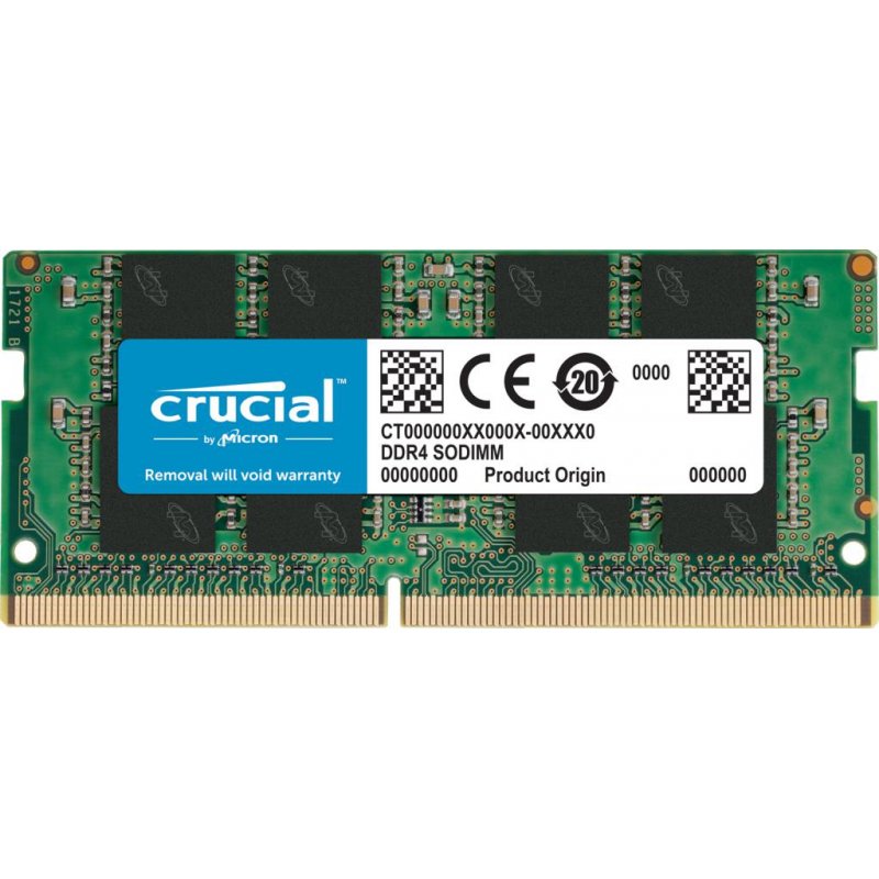 Memoria Ram Crucial DDR4 16GB 2666MHz SO-DIMM CL19 Non-ECC 1.2V