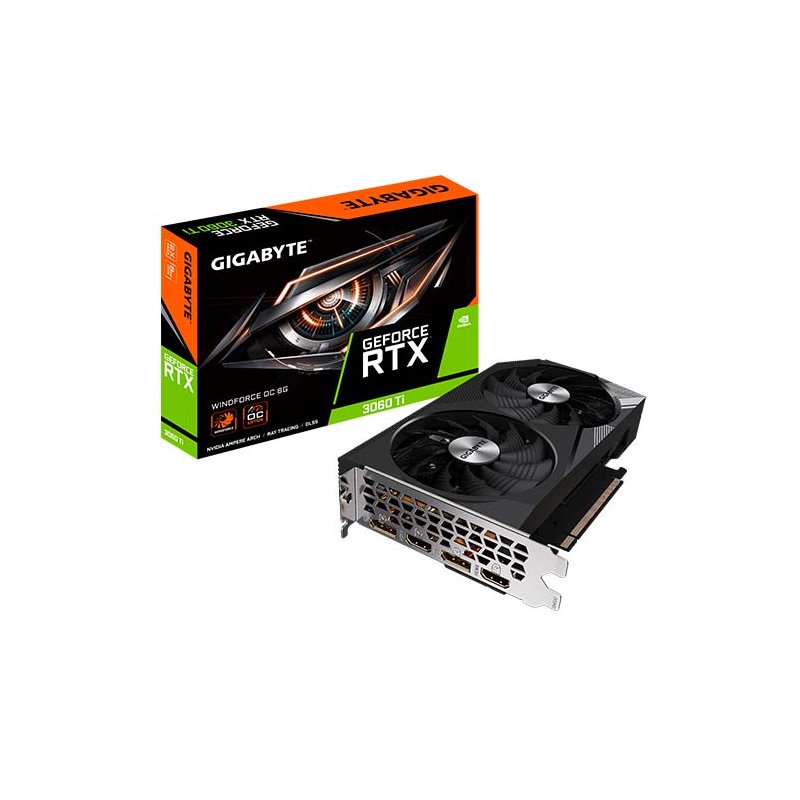 Tarjeta de video Gigabyte GeForce RTX™ 3060 Ti WINDFORCE OC 8G