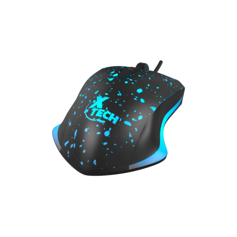 Mouse Xtech Ophidian 6 Botones 3600 DPI LED Color Negro