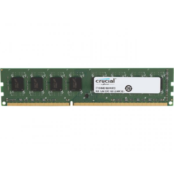 Memoria RAM Crucial 8GB DDR3L 1600 UDIMM 1 35V 1 5V