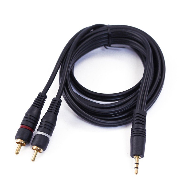 Cable de Audio Plug 3,5 mm a 2 RCA 1,8m