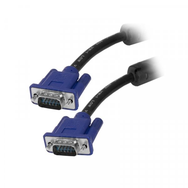 Cable VGA 3M Macho/Macho Nikel Conector Azul