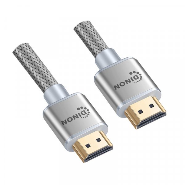 Cable HDMI 1,5M. M/M, 2.1/8K, 120HZ, Gris, Conector bañado en oro