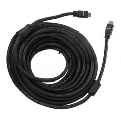 Cable HDMI 3mts M/M v1.4 Conector Metalico Negro 30AWG